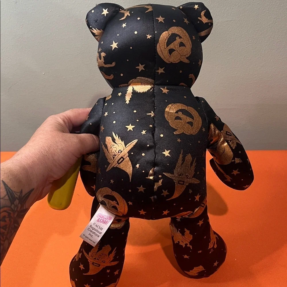 6/$25 Halloween Teddy Bear with Orange and Black Design